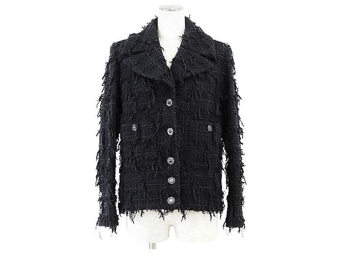 Timeless Giacca in tweed di cotone Chanel P72388 Blu