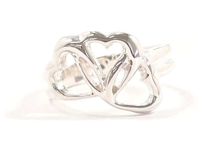 Anillo Triple Corazón Tiffany & Co. Plata