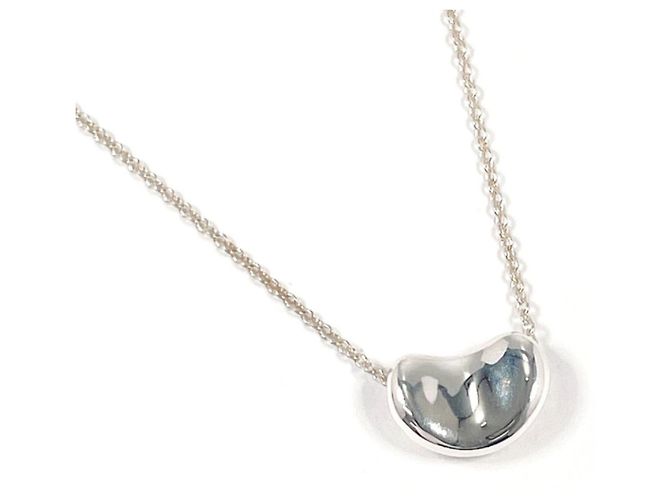 Collier en argent 925 Elsa Peretti Bean de Tiffany & Co. Argenté