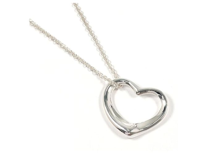 Tiffany & Co Collar Open Heart Elsa Peretti de Tiffany Plata