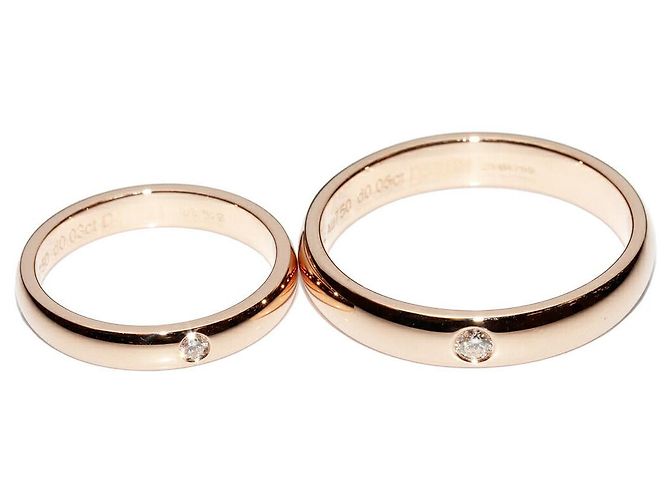 Autre Marque De Beers Klassischer K18PG Diamantring Größe 21 Größe 8 Pink