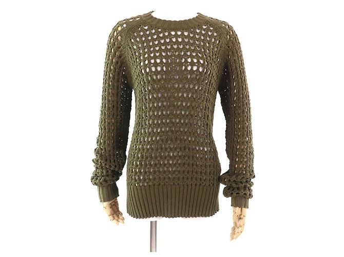 Autre Marque Tejido de algodón Dries Van Noten Verde Caqui