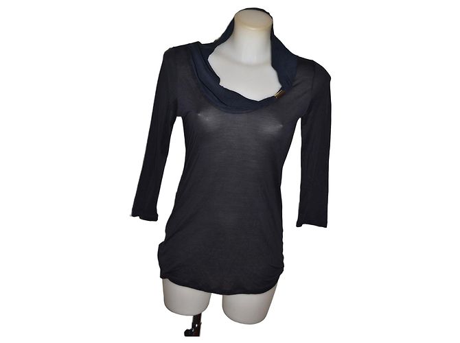 Top Max & Co Blu Maniche 3/4 Taglia S