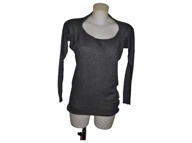 Twin Set Pullover Grau Wolle S 
