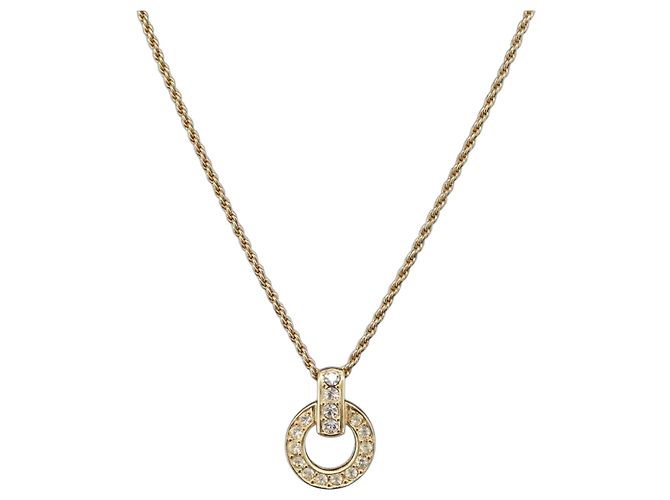 Christian Dior Halskette aus Metall in Goldton Auth BA11393