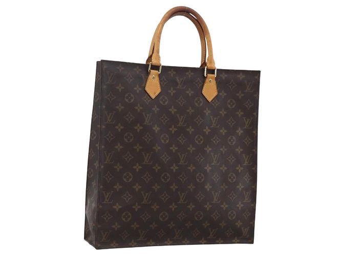 LOUIS VUITTON Borsa Sac Plat Monogram M51140 LV Auth 170062 Monogramma