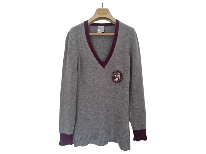 Chanel Kaschmir Pullover Mehrfarbig Mehrfarben 