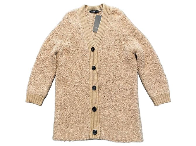 Weekend Max Mara Beige Alpaka-Cardigan