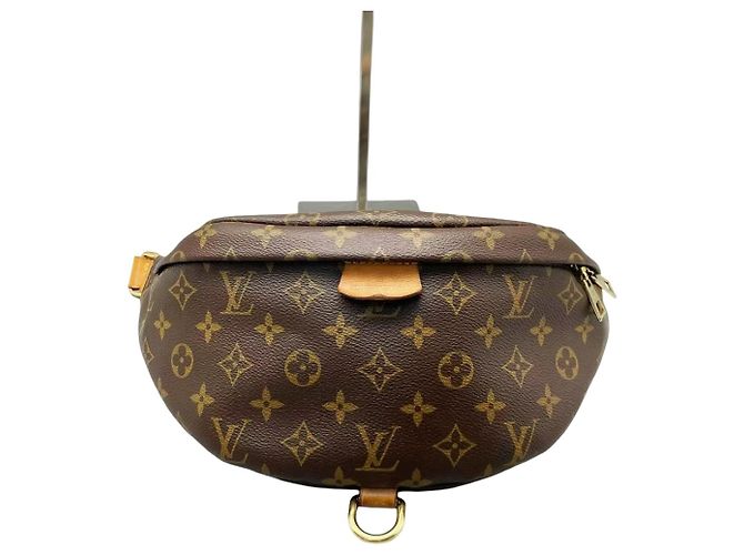 Bumbag Discovery Monogram Eclipse in tela Louis Vuitton Marrone