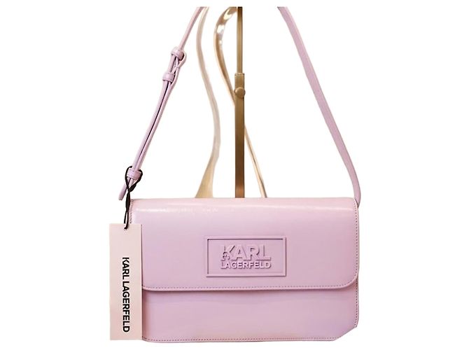Borsa a mano Karl Lagerfeld Viola Scuro Ecopelle