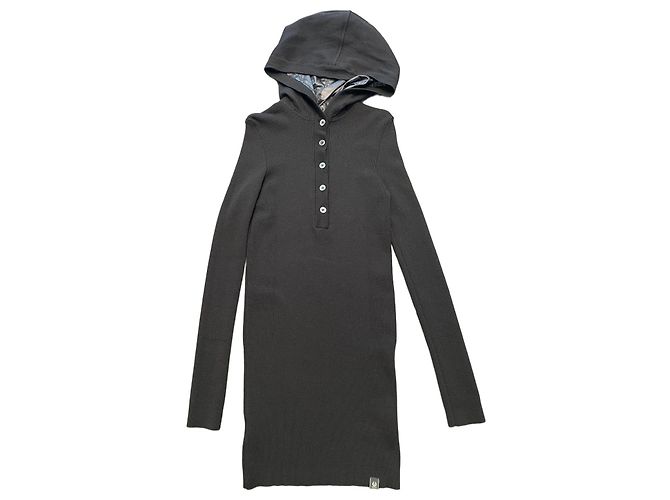 Belstaff Rippstrick Mini Kleid Schwarz