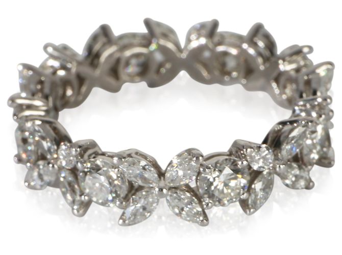Tiffany & Co. Platinum Diamond Victoria Ring