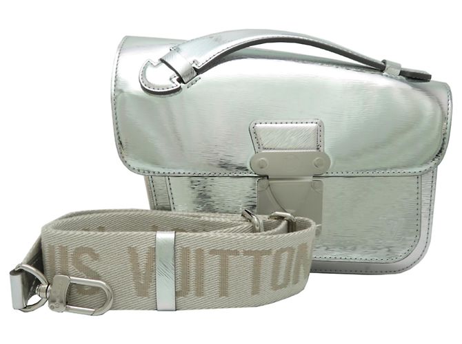 Herrenhandtasche Monceau Distorted von Louis Vuitton Silber