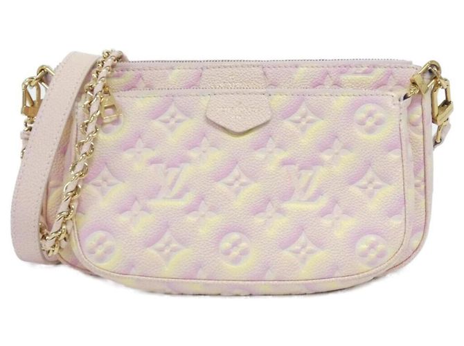 Louis Vuitton Monogram Empreinte (Summer Stardust) Multi Pochette Accessoires Shoulder Bag Pink