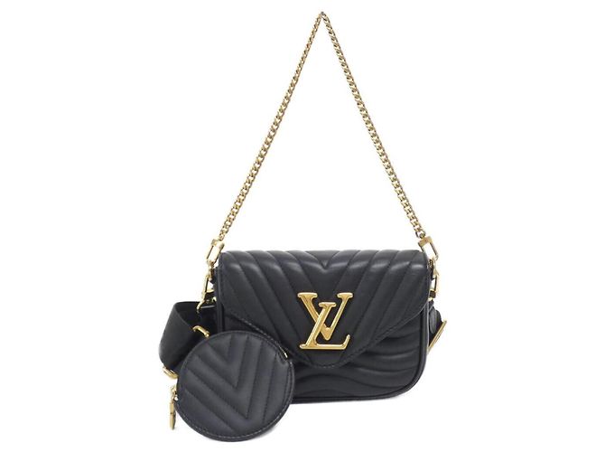 Louis Vuitton Multi Pochette Shoulder Bag Black