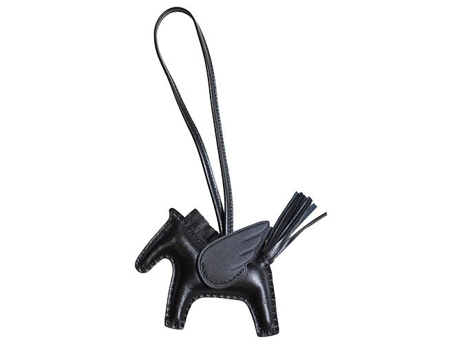 Hermès Pegasus Charm Black Leather 
