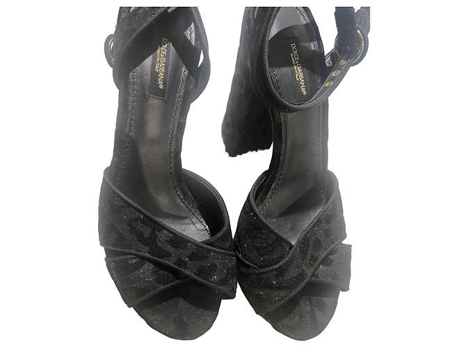 Dolce & Gabbana Absatzsandalen Schwarz