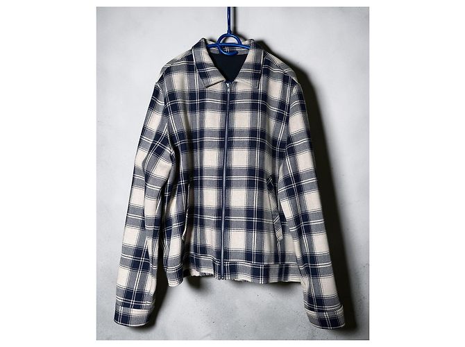 The Kooples Terevis Check Jacke Blau