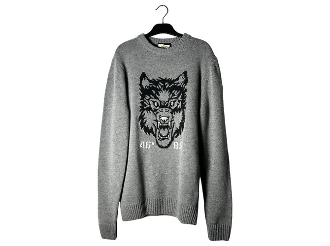 Autre Marque AERONAUTICA MILITARE Wollpullover Grau M