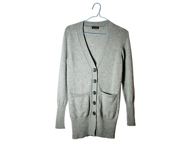 Autre Marque Joe Taft Cardigan aus grauer Kaschmir