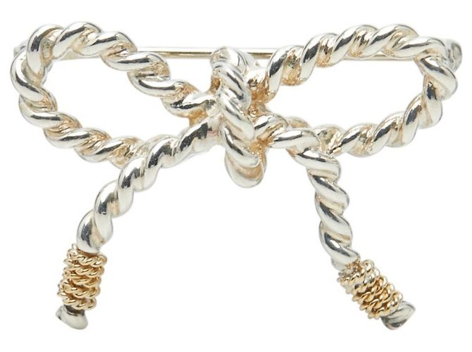 Tiffany & Co. Drehbandbrosche Silber Golden