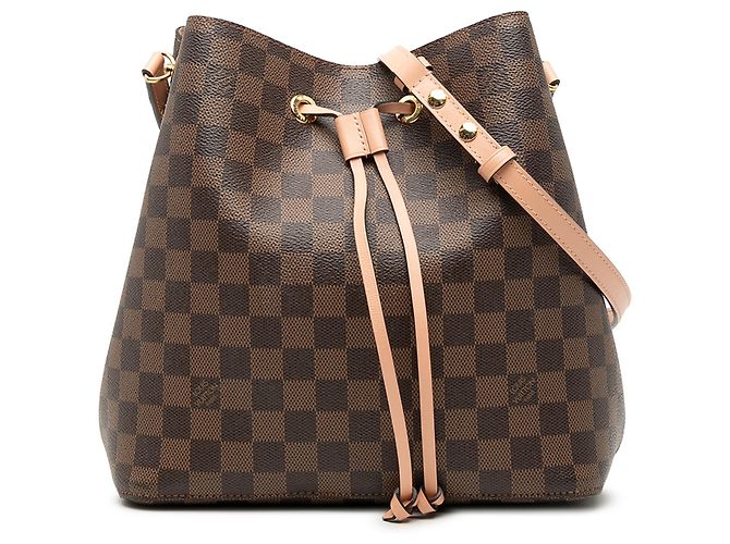 Néonoé Louis Vuitton Bolsa NeoNoe MM Damier Ebene Marrom