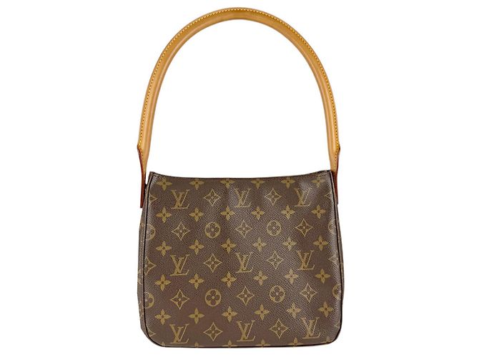 Bolso de Hombro Louis Vuitton Monogram Looping MM Castaño Monograma