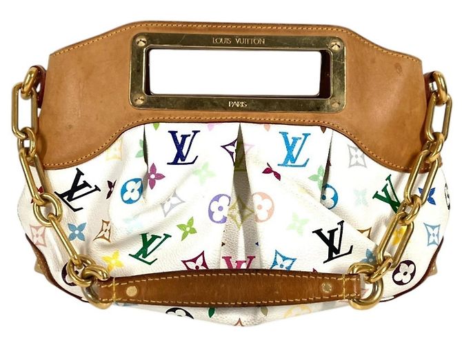 Louis Vuitton Monogram Multicolor Judy PM Bag White Multiple colors