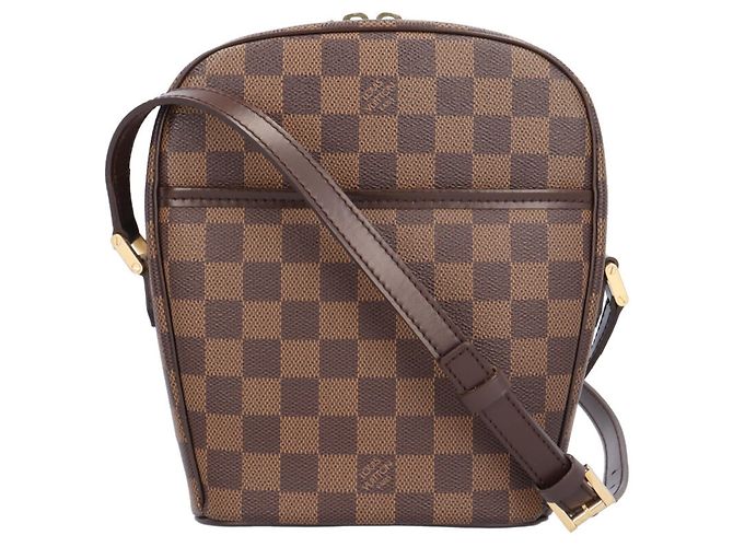 Bolso de Hombro Damier Ipanema PM Louis Vuitton Castaño
