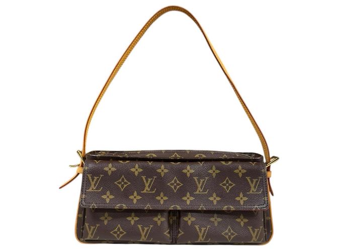 Sac à épaule Monogram Vivacite MM de Louis Vuitton Marron