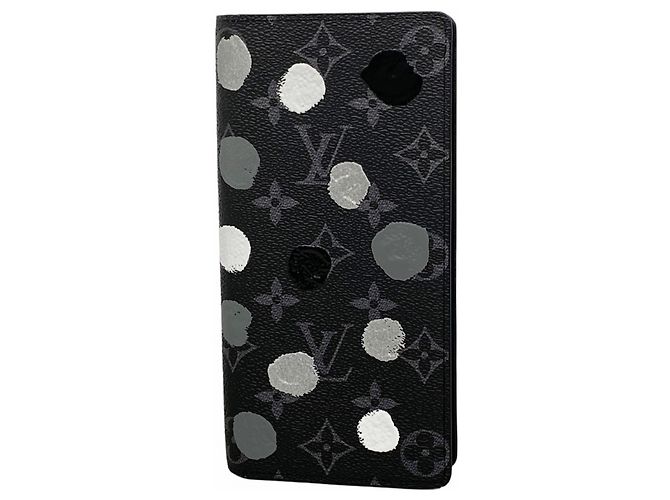 Portafoglio Lungo Brazza Monogram Eclipse Louis Vuitton Nero