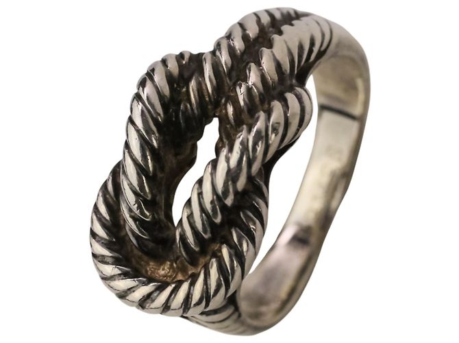 Ring Anillo de banda de plata 925 Audienne de Hermès