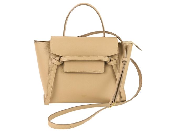Céline Bolsa de Ombro Nano Celine Belt Bag Bege