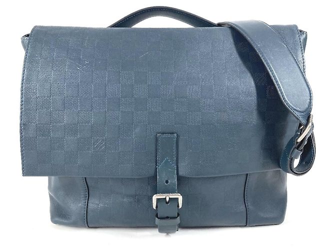 Louis Vuitton Damier Infini Loft Tote Bag Navy blue