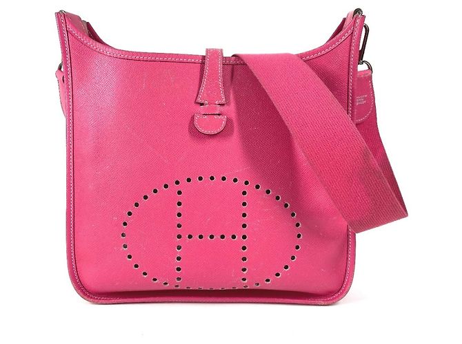 Bolso Hermès Evelyne 1 PM en Rosa Tyrien
