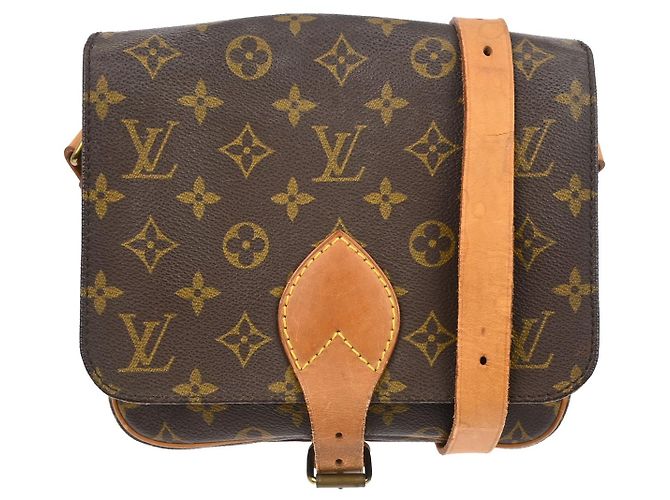 Borsa Cartouchiere Louis Vuitton Monogram Canvas MM Marrone