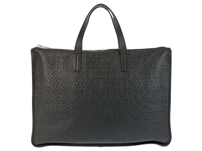 Borsa a tracolla in pelle Anagram Loewe Nero