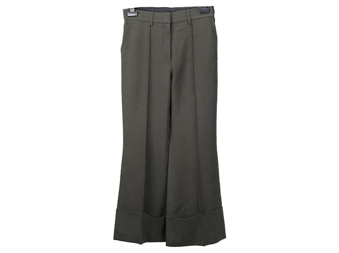 Stella Mc Cartney Conjunto de calça e camisa Stella McCartney em lã caqui