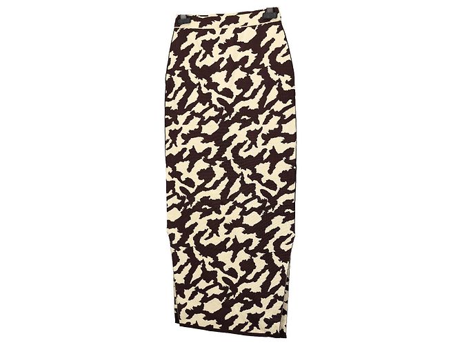 Gonna midi aderente Nanushka con spacchi laterali in rayon Multicolore