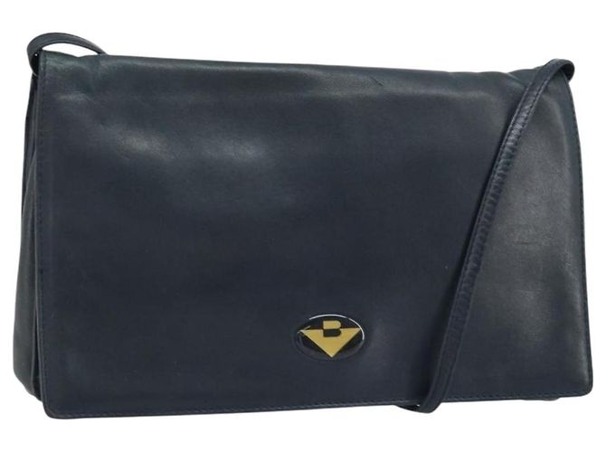 BOTTEGA VENETA Borsa a Spalla Pelle Nera Oro Auth 173710 Nero D'oro