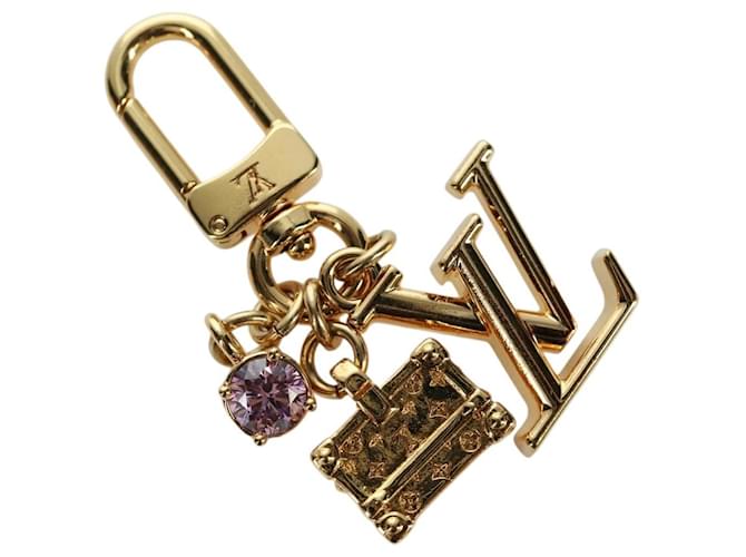 LOUIS VUITTON Micro Charm Petite Malle Charm Metall Gold M01567 LV Auth LNZ842M Golden 