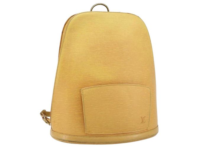 LOUIS VUITTON Epi Gobelins Backpack Yellow M52299 LV Auth 170960