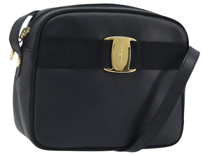 LOEWE Schultertasche aus Leder Braun Gold Auth bs33967 Golden