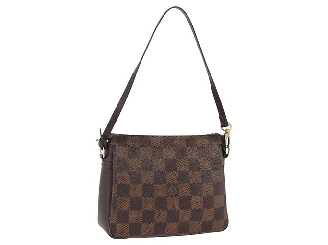 LOUIS VUITTON Pochete de maquiagem Damier Ebene N51982 LV Auth 174457