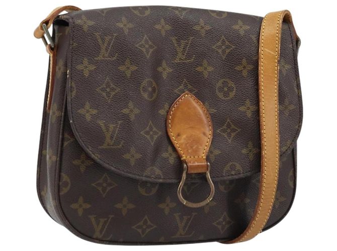 LOUIS VUITTON Monogram Saint Cloud GM Schultertasche M51242 LV Auth ARZ403 Monogramm