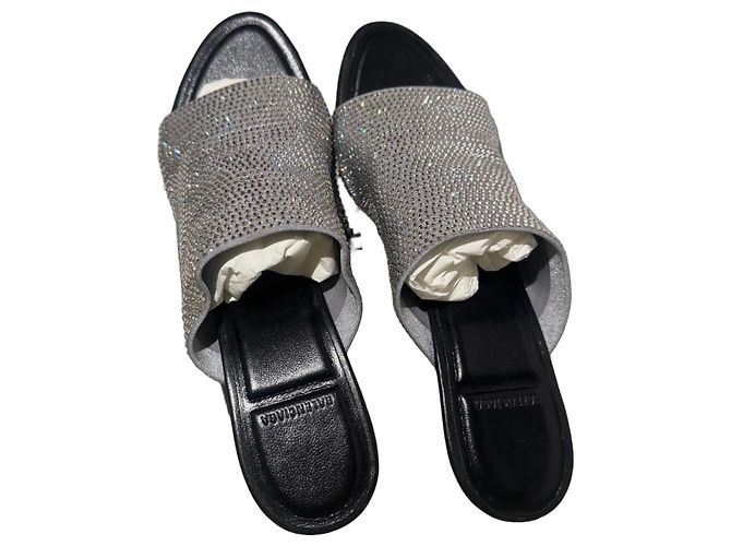 Sandali Balenciaga con strass Nero Argento