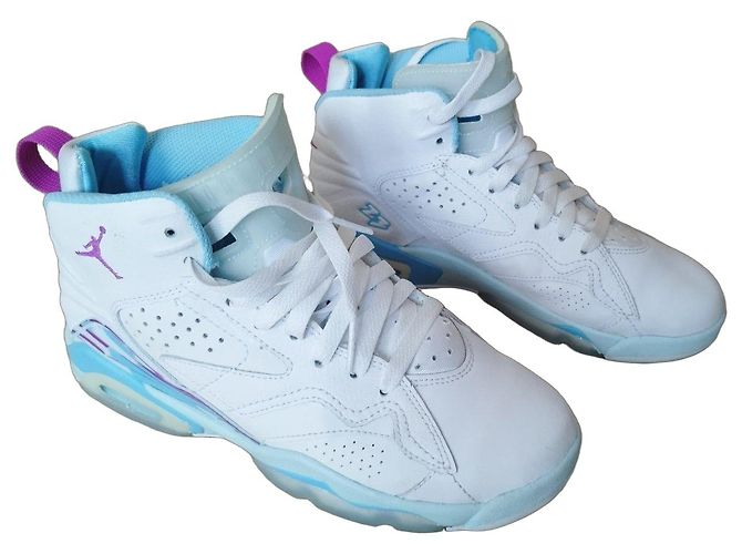 Autre Marque Sneaker alte Jordan MVP (GS) bianche e blu Bianco