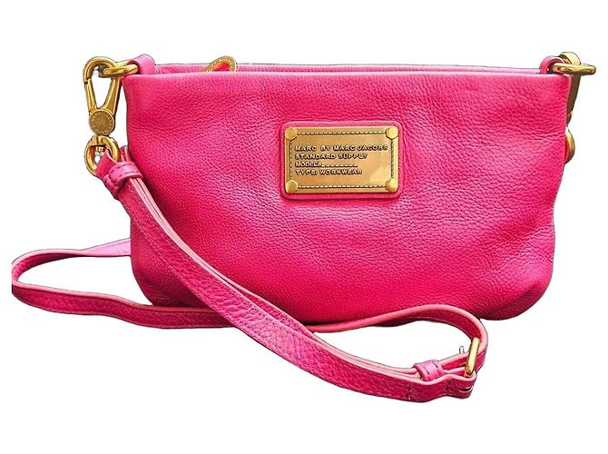 Marc by Marc Jacobs pink leather shoulder bag