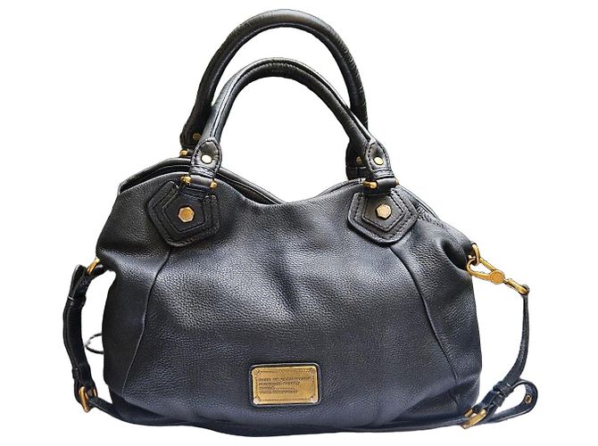 Marc by Marc Jacobs Sac Marc Jacobs - Modèle Francesca, en grainé cuir noir. Excellent état