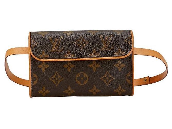 Bolsa de Ombro Pochette Florentine Monogram Louis Vuitton Marrom